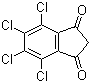 结构式 CAS# 30675-13-9, 4,5,6,7-四氯茚满-1,3-二酮