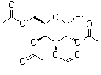 structure of CAS# 3068-32-4, 2,3,4,6-Tetra-O-acetyl-alpha-D-galactopyranosyl bromide;Acetobromo-alpha-D-galactose