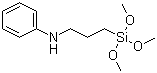 structure of CAS# 3068-76-6, N-[3-(Trimethoxysilyl)propyl]aniline;3-(Phenylamino)propyltrimethoxysilane