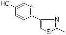 4-(2-甲基噻唑-4-基)苯酚分子结构 (CAS 30686-73-8)