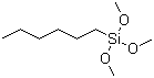 structure of CAS# 3069-19-0, Hexyltrimethoxysilane;n-Hexyltrimethoxysilane