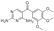 structure of CAS# 30806-86-1, 5-(3,4,5-Trimethoxybenzoyl)-2,4-pyrimidinediamine;(2,4-diaminopyrimidin-5-yl)-(3,4,5-trimethoxyphenyl)methanone