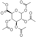 结构式 CAS# 3082-96-0, D-吡喃葡萄糖醛酸甲酯 1,2,3,4-四乙酸酯
