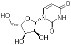structure of CAS# 3083-77-0, Spongouridine;Uridine; 1-beta-D-Arabinofuranosyluracil; 1-beta-D-Ribofuranosyl-2,4(1H,3H)-pyrimidinedione; 1-[3,4-Dihydroxy-5-(hydroxymethyl)oxolan-2-yl]pyrimidine-2,4-dione