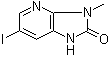 1,3-Dihydro-6-iodo-3-methyl-2H-imidazo[4,5-b]pyridin-2-one molecular structure (CAS 309742-29-8)