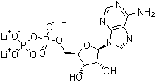 structure of CAS# 31008-64-7, Adenosine-5'-diphosphate trilithium salt