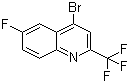structure of CAS# 31009-33-3, 4-Bromo-6-fluoro-2-(trifluoromethyl)quinoline