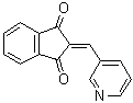 结构式 CAS# 31083-55-3, 2-(3-吡啶亚甲基)-1,3-茚满二酮