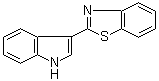 结构式 CAS# 31224-76-7, 3-(2-苯并噻唑基)吲哚