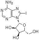 structure of CAS# 31281-88-6, 8-Iodoadenosine