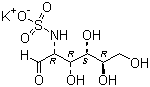structure of CAS# 31284-96-5, N-Sulfo-glucosamine potassium salt;2-Deoxy-2-sulfoamino-D-glucose potassium salt; 2-Deoxy-2-(sulfoamino)-D-glucose monopotassium salt