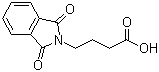 structure of CAS# 3130-75-4, 4-(1,3-Dioxo-1,3-dihydro-2H-isoindol-2-yl)butanoic acid;4-Phthalimidobutanoic acid; NSC 119133