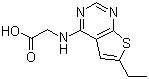 structure of CAS# 313534-29-1, N-(6-Ethylthieno[2,3-d]pyrimidin-4-yl)glycine