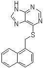 6-[(1-Naphthalenylmethyl)thio]-9H-purine molecular structure (CAS 313984-77-9)
