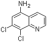 7,8-二氯喹啉-5-胺分子结构 (CAS 314272-29-2)