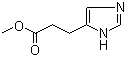 structure of CAS# 31434-93-2, 1H-Imidazole-5-propanoic acid methyl ester;3-(1H-Imidazol-4-yl)propionic acid methyl ester; Methyl 3-(imidazol-4-yl)propanoate; Methyl 4-imidazolepropionate; Methyl imidazolepropionate