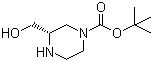structure of CAS# 314741-40-7, (S)-1-Boc-3-hydroxymethylpiperazine;(S)-tert-Butyl 3-(hydroxymethyl)piperazine-1-carboxylate