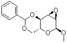 structure of CAS# 3150-15-0, Methyl 2,3-anhydro-4,6-O-benzylidene-alpha-D-allopyranoside;NSC 41444