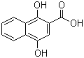 结构式 CAS# 31519-22-9, 1,4-二羟基-2-萘甲酸