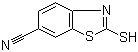structure of CAS# 315228-79-6, 2-Mercaptobenzothiazole-6-carbonitrile;2-Mercapto-1,3-benzothiazole-6-carbonitrile; 2,3-Dihydro-2-thioxo-6-benzothiazolecarbonitrile