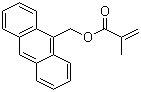 结构式 CAS# 31645-35-9, 甲基丙烯酸-9-蒽甲酯; 9-蒽甲基甲基丙烯酸酯