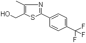 结构式 CAS# 317318-96-0, [4-甲基-2-(4-(三氟甲基)苯酚)-1,3-噻唑-5-基]甲醇