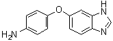structure of CAS# 317830-22-1, 5-(4-Aminophenoxy)benzimidazole;4-(1H-Benzimidazol-6-yloxy)benzenamine