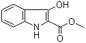 structure of CAS# 31827-04-0, Methyl 3-hydroxyindole-2-carboxylate;Methyl indoxyl-2-carboxylate