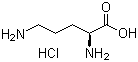 L(+)-Ornithine hydrochloride molecular structure (CAS 3184-13-2)