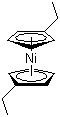 structure of CAS# 31886-51-8, 1,1'-Diethylnickelocene;Bis(ethylcyclopentadienyl)nickel
