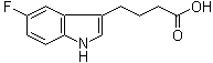结构式 CAS# 319-72-2, 5-氟吲哚-3-丁酸