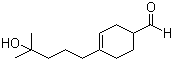 structure of CAS# 31906-04-4, Lyral;4-(4-Hydroxy-4-methylpentyl)-3-cyclohexene-1-carboxaldehyde