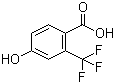 4-Hydroxy-2-(trifluoromethyl)benzoic acid molecular structure (CAS 320-32-1)