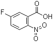 5-氟-2-硝基苯甲酸分子结构 (CAS 320-98-9)