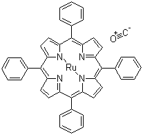 structure of CAS# 32073-84-0, 5,10,15,20-Tetraphenyl-21H,23H-porphine ruthenium(II) carbonyl