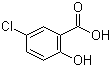 structure of CAS# 321-14-2, 5-Chlorosalicylic acid ;5-Chloro-2-hydroxybenzoic acid