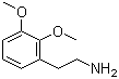 structure of CAS# 3213-29-4, 2,3-Dimethoxyphenethylamine;2-(2,3-Dimethoxyphenyl)ethanamine; 2-(2,3-Dimethoxyphenyl)ethylamine
