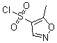 structure of CAS# 321309-26-6, 5-Methylisoxazole-4-sulfonyl chloride;5-Methyl-1,2-oxazole-4-sulfonyl chloride