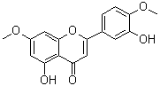 structure of CAS# 32174-62-2, 5,3'-Dihydroxy-7,4'-dimethoxyflavone;Luteolin 7,4'-dimethyl ether; NSC 195196; Persicogein; Pilloin