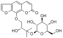 structure of CAS# 32207-10-6, Heraclenol 3'-O-beta-D-glucopyranoside