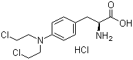Melphalan hydrochloride molecular structure (CAS 3223-07-2)