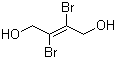 结构式 CAS# 3234-02-4, 2,3-二溴-1,4-丁烯二醇; 2,3-二溴-2-丁烯-1,4-二醇