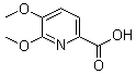 structure of CAS# 324028-89-9, 5,6-Dimethoxypyridine-2-carboxylic acid;5,6-Dimethoxy-2-pyridinecarboxylic acid; 5,6-Dimethoxypicolinic acid