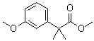 结构式 CAS# 32454-33-4, 2-(3-甲氧基苯基)-2-甲基丙酸甲酯