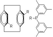 structure of CAS# 325168-88-5, S-Xylyl-Phanephos;Tricyclo[8.2.2.2(4,7)]hexadeca-4,6,10,12,13,15-hexaene-5,11-diylbis[bis(3,5-dimethylphenyl)phosphine] stereoisomer