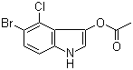 5-Bromo-4-chloro-1H-indol-3-ol 3-acetate molecular structure (CAS 3252-36-6)