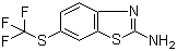 2-Amino-6-(trifluoromethylsufanyl)benzothiazole molecular structure (CAS 326-45-4)