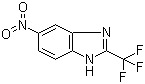 structure of CAS# 327-19-5, 5-Nitro-2-trifluoromethylbenzimidazole;5-Nitro-2-trifluoromethyl-1H-benzoimidazole