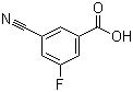 structure of CAS# 327056-74-6, 3-Cyano-5-fluorobenzoic acid