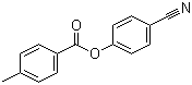 structure of CAS# 32792-42-0, 4-Cyanophenyl 4'-methylbenzoate